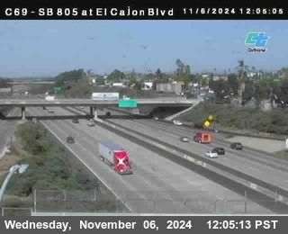 SB 805 at El Cajon Blvd (On Ramp)