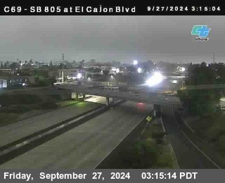 SB 805 at El Cajon Blvd (On Ramp)