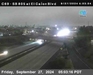 SB 805 at El Cajon Blvd (On Ramp)