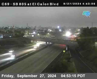 SB 805 at El Cajon Blvd (On Ramp)