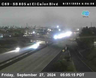 SB 805 at El Cajon Blvd (On Ramp)