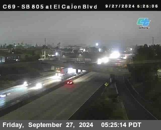 SB 805 at El Cajon Blvd (On Ramp)