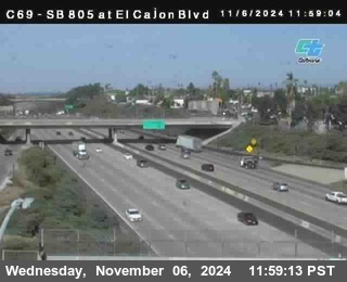 SB 805 at El Cajon Blvd (On Ramp)