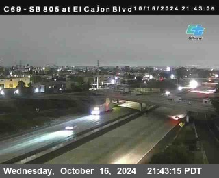 SB 805 at El Cajon Blvd (On Ramp)