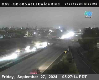 SB 805 at El Cajon Blvd (On Ramp)