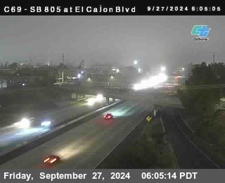 SB 805 at El Cajon Blvd (On Ramp)