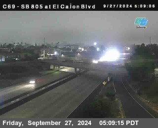 SB 805 at El Cajon Blvd (On Ramp)