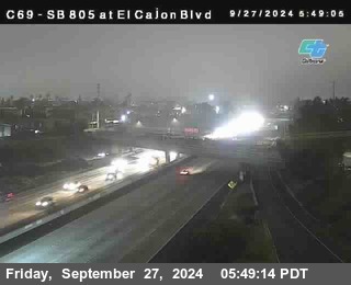 SB 805 at El Cajon Blvd (On Ramp)