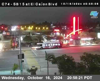 SB 15 at El Cajon Blvd