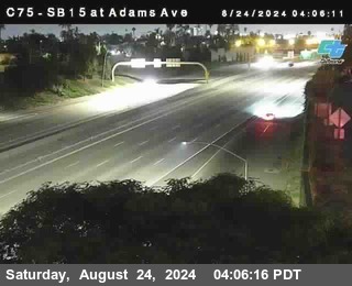 SB 15 at Adams Ave (On Ramp)