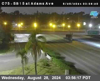 SB 15 at Adams Ave (On Ramp)