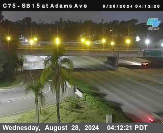 SB 15 at Adams Ave (On Ramp)