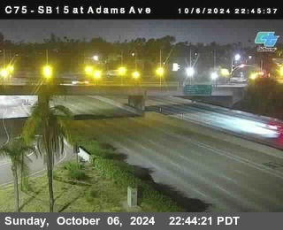 SB 15 at Adams Ave (On Ramp)