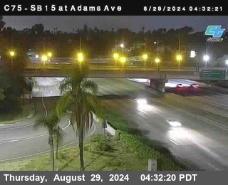 SB 15 at Adams Ave (On Ramp)