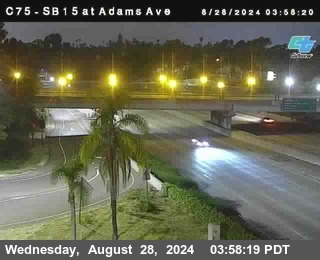 SB 15 at Adams Ave (On Ramp)