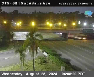 SB 15 at Adams Ave (On Ramp)