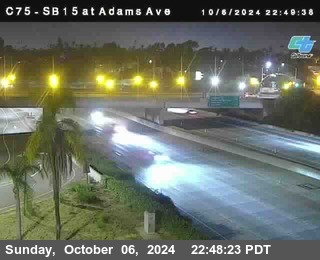 SB 15 at Adams Ave (On Ramp)