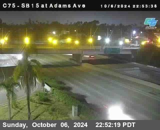 SB 15 at Adams Ave (On Ramp)