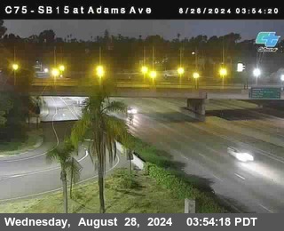 SB 15 at Adams Ave (On Ramp)