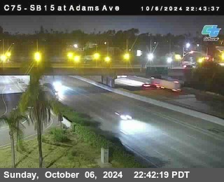 SB 15 at Adams Ave (On Ramp)