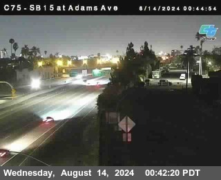 SB 15 at Adams Ave (On Ramp)