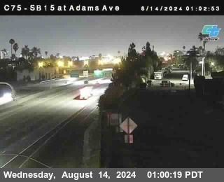 SB 15 at Adams Ave (On Ramp)