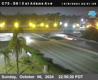 SB 15 at Adams Ave (On Ramp)