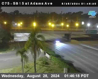 SB 15 at Adams Ave (On Ramp)