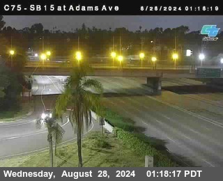 SB 15 at Adams Ave (On Ramp)