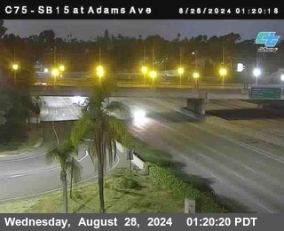 SB 15 at Adams Ave (On Ramp)