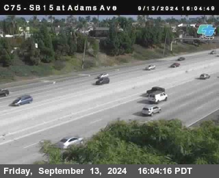 SB 15 at Adams Ave (On Ramp)