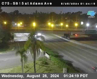 SB 15 at Adams Ave (On Ramp)