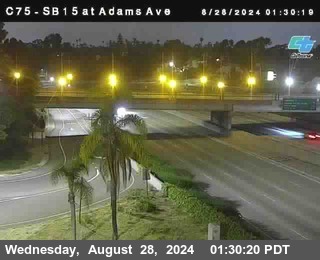 SB 15 at Adams Ave (On Ramp)