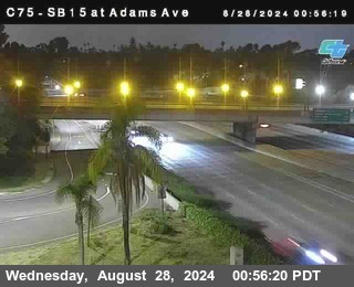 SB 15 at Adams Ave (On Ramp)