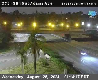 SB 15 at Adams Ave (On Ramp)