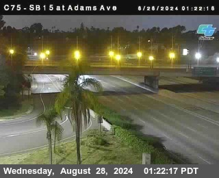 SB 15 at Adams Ave (On Ramp)