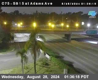 SB 15 at Adams Ave (On Ramp)