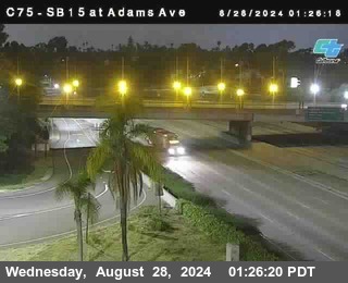 SB 15 at Adams Ave (On Ramp)