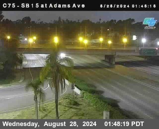 SB 15 at Adams Ave (On Ramp)