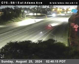 SB 15 at Adams Ave (On Ramp)