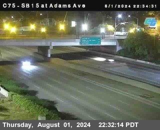 SB 15 at Adams Ave (On Ramp)