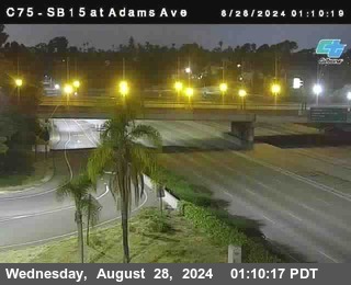 SB 15 at Adams Ave (On Ramp)