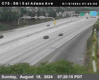 SB 15 at Adams Ave (On Ramp)