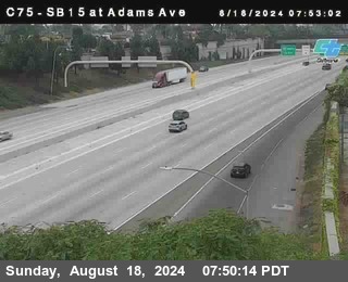 SB 15 at Adams Ave (On Ramp)