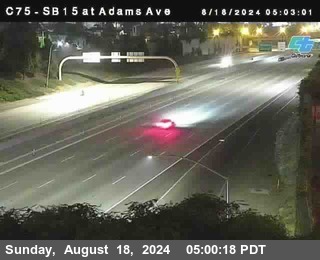 SB 15 at Adams Ave (On Ramp)