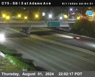 SB 15 at Adams Ave (On Ramp)