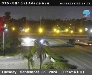 SB 15 at Adams Ave (On Ramp)