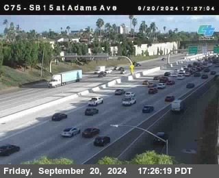 SB 15 at Adams Ave (On Ramp)