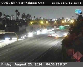 SB 15 at Adams Ave (On Ramp)