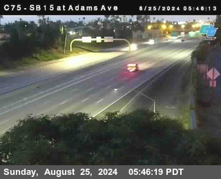 SB 15 at Adams Ave (On Ramp)